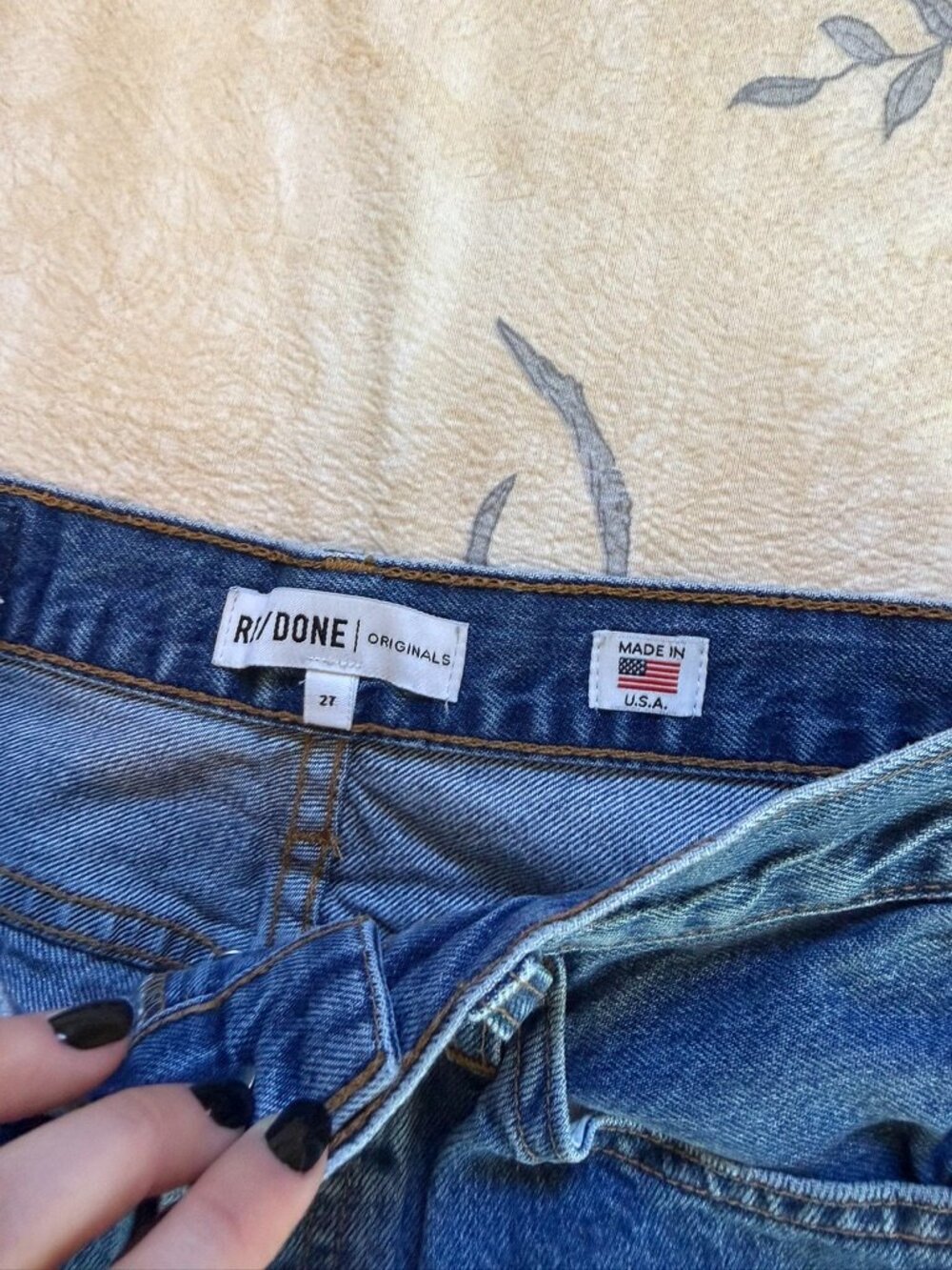 RE/DONE Originals High-Rise Cropped Jeans – Size 27 - Picture 4 of 8
